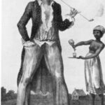 una rappresentazione di un proprietario terriero e uno schiavo ai caraibi
